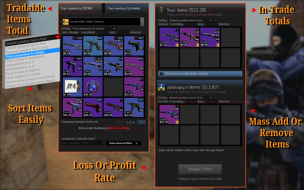 CS2 Trading Extensions CS2 Trading Extensions